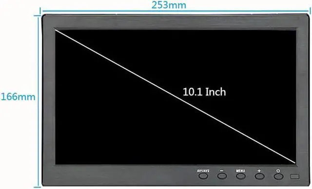 Alt view image 3 of 5 - Touch screen 10.1" monitor 1920*1200 LCD with BNC/AV/VGA/MI/USB/Speaker industrial Capacitive LCD display for raspberry pi