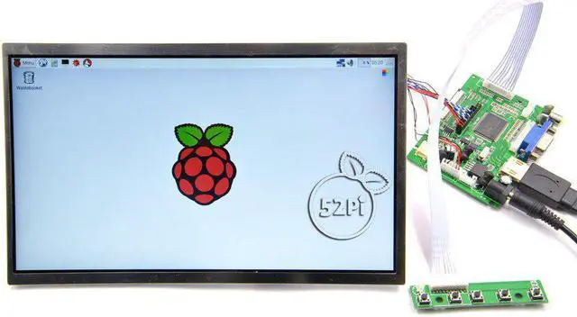 Alt view image 3 of 5 - 52 10.1 inch 1366x768 LCD Display Monitor TFT Panel for Raspberry 3/2 Model B and Windows