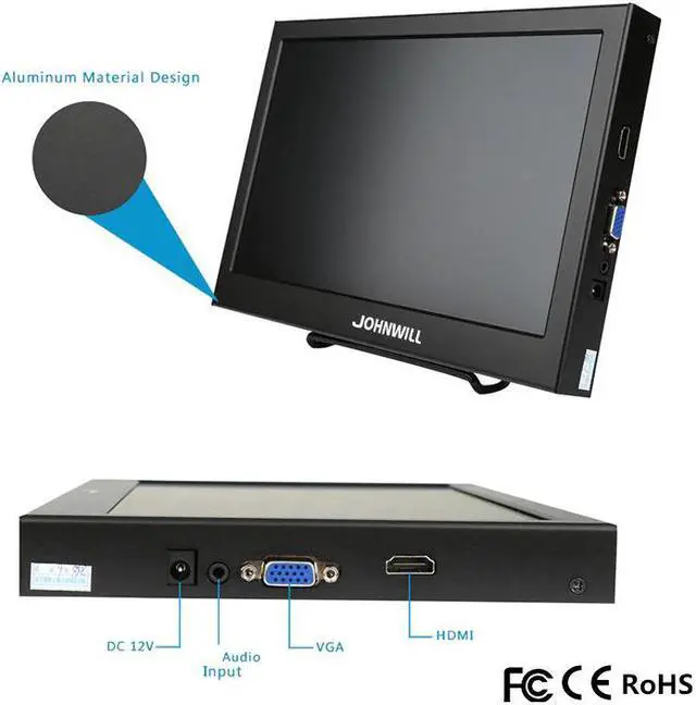 Alt view image 3 of 5 - 11.6 Inch 1366 * 768 Portable Monitor VGA pc monitor LCD monitor For PC Laptop PS3 XBOX PS4