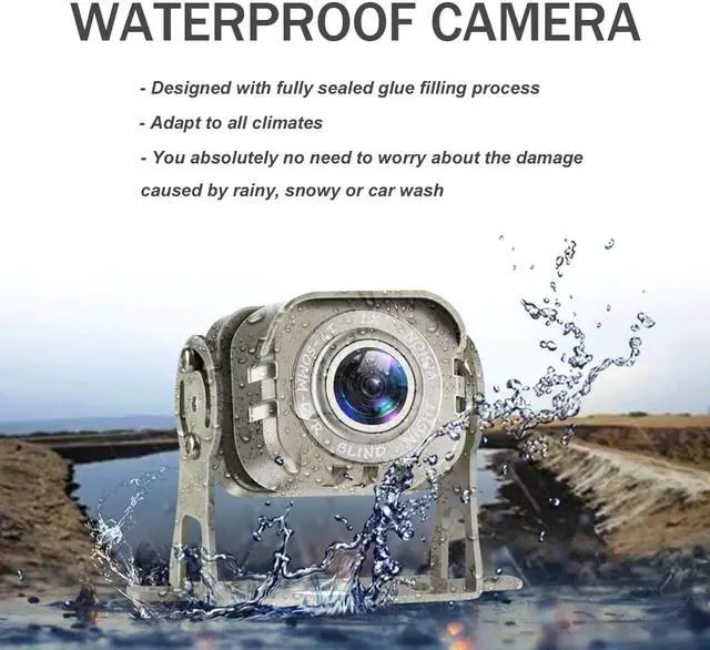 Alt view image 4 of 5 - 10inch 4ch Car Monitor for Auto 4 Split Car Screen Roof Mount Monitor Recorder AHD LCD Display for Truck Bus RV Rear View Camera