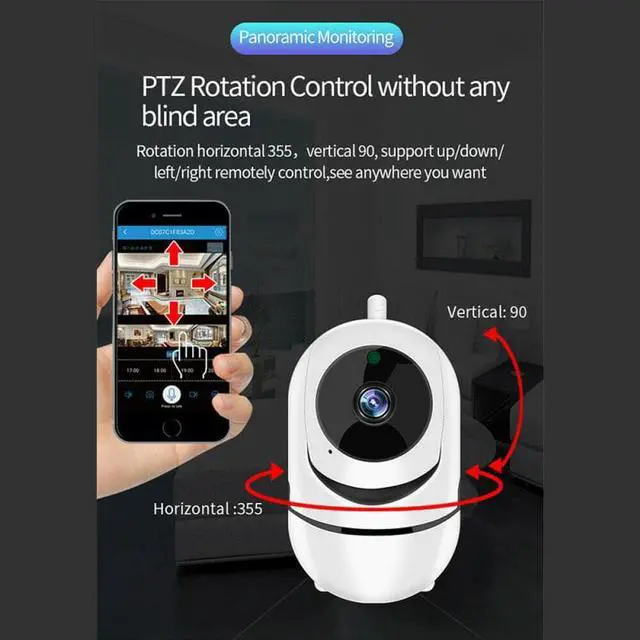 Alt view image 3 of 5 - Monitor Camera 720P Wifi IP Camera Outdoor AI Human Detect Wireless Camera Mini Clever Dog CCTV Night Vision Connect Phone