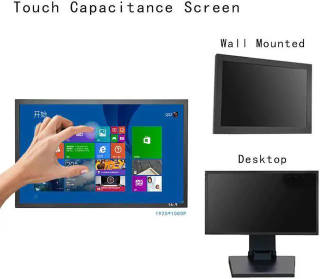 Alt view image 5 of 5 - High Quality Desktop Wall Mounted 1920*1080 IPS 14.1 Inch Open Frame TFT LCD Capacitance touch Monitor