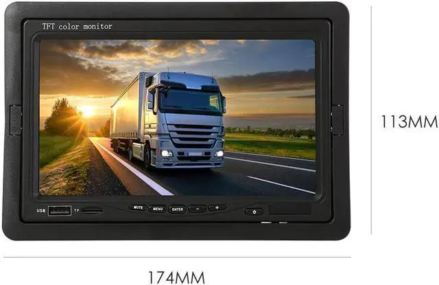 Alt view image 2 of 5 - Monitor MP5 Player 7 inch TFT LCD Screen for Reverse Rear View Camera DVD Classic  Vehicle Accessaries Supplies