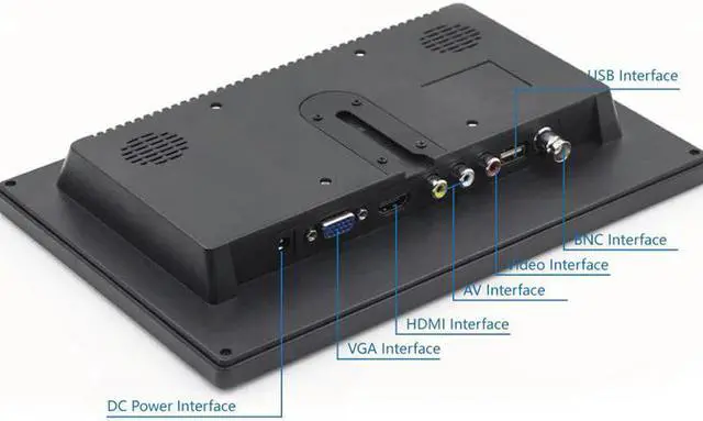 Alt view image 4 of 5 - 10.1 inch small touch screen computer portable monitor pc VGA lcd led display 12 inch gaming monitor for Raspberry pi ps3