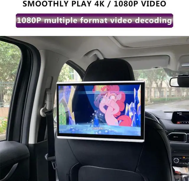 Alt view image 4 of 5 - 11.6" Android 9.0 Car WIFI Headrest Monitor Mirroring HD 1080 4K Touch Screen Support Bluetooth Miracast Built-in Speaker