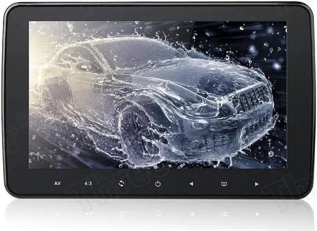 Alt view image 2 of 5 - 1024x600 10 inch Ultra Thin TFT LCD Headrest DVD Monitors HD video input Radio AV Monitor for car audio Android DVD Player