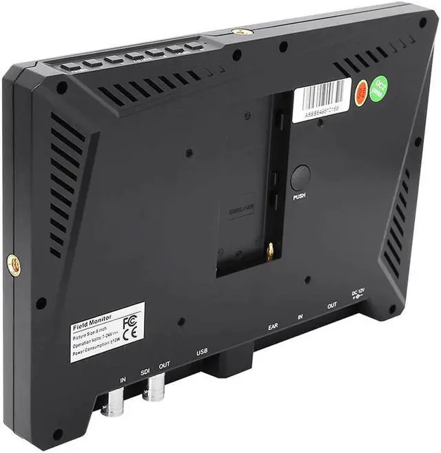 Alt view image 3 of 5 - A8 A8S 8.9 Ultra Slim IPS Full HD 1920*1200 4K 3G-SDI 3D-LUT On-camera Video Field Monitor for DSLR Digital Camera