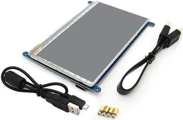 Alt view image 3 of 5 - 7 inch HD IPS Capacitive LCD Display Touch Screen LCD 800*480 TFT Monitor for Raspberry Pi 3 Model B/ 2B/ B for win10/8