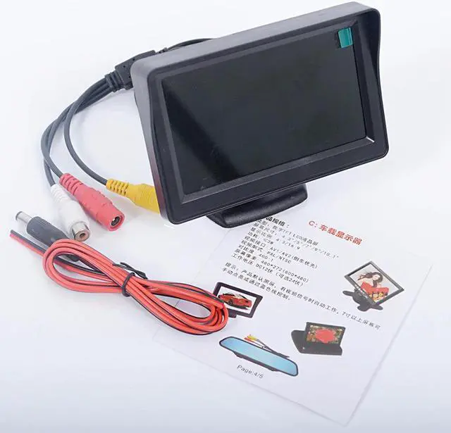 Alt view image 3 of 5 - 2In1 Car Parking System Kit 4.3" TFT LCD Color Monitor HD Display Screen + Rear View Camera Waterproof Backup
