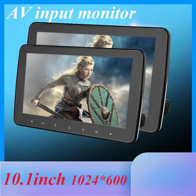 Main image of 1024x600 10 inch Ultra Thin TFT LCD Headrest DVD Monitors HD video input Radio AV Monitor for car audio Android DVD Player