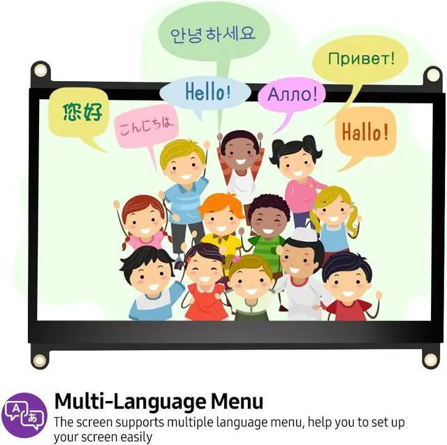 Alt view image 3 of 5 - Portable Monitor for Raspberry Pi 3 4 Zero 5 Inch Banana Touch Screen Nanopi IPS Display USB  3D Printer Touchscreen