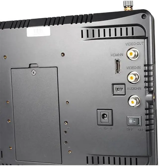 Alt view image 4 of 5 - FPV1032 10.1 Inch IPS FPV Monitor with Built-in Battery Dual 5.8G 32CH Diversity Receiver 1024x600 Wireless Monitors