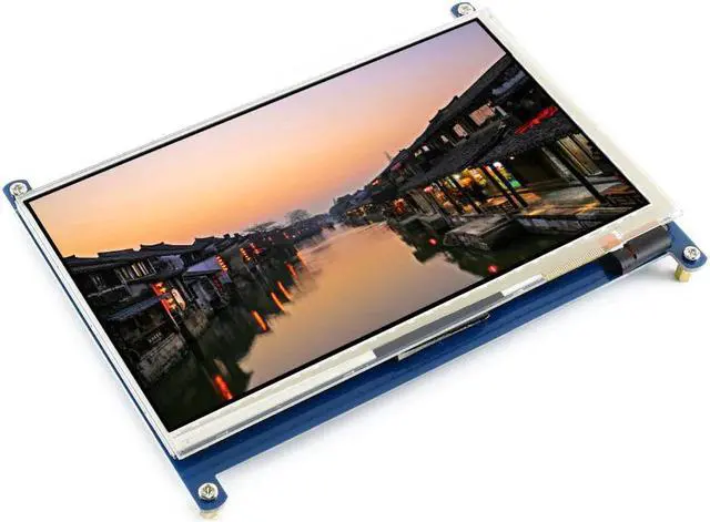Alt view image 3 of 5 - 7"  LCD (C) Capacitive Touch Screen IPS Supports Raspberry Pi Zero/Zero W/Zero WH/2B/3B/3B+ Computer Monitor