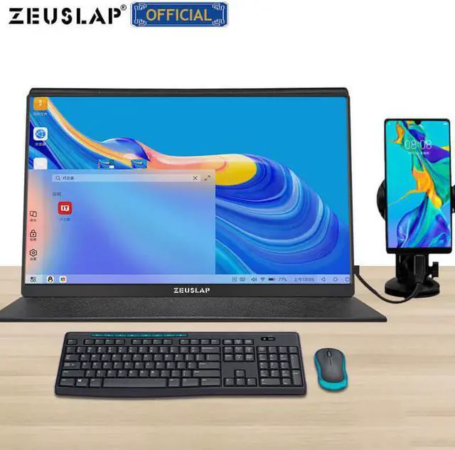 Alt view image 5 of 5 - 15.6inch 1920*1080P 4K PD HDR Metal Portable Monitor Ultra Narrow Frame Gaming Portable Screen for phone laptop PS4 Switch Xbox