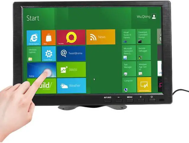 Main image of 10.1 Inch IPS Capacitive Touch Screen 1280x800 LED Monitor for PS3 4 Windows 7 8 10 VGA/AV USB Computer LED PC Car Display