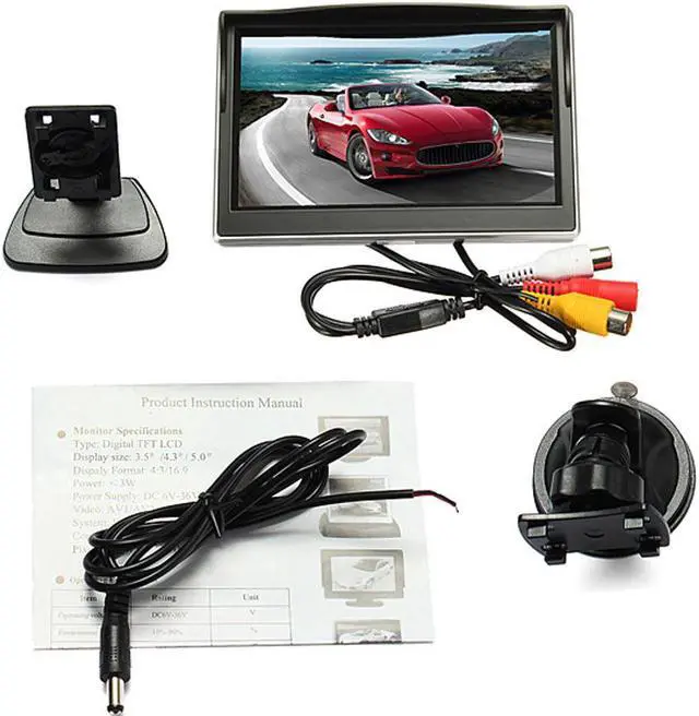 Alt view image 2 of 5 - 7 inch car monitor pc mini TFT led lcd HD portable screen display 800x480 for Car Reverse Rearview Camera CCTV monitor