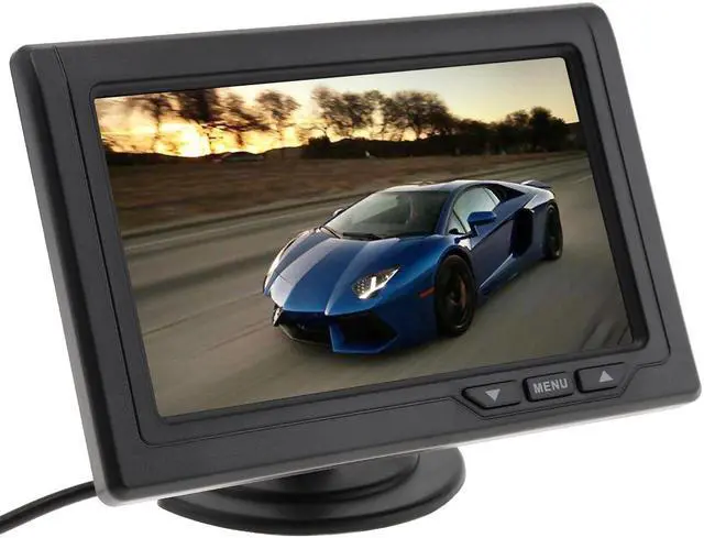 Alt view image 2 of 5 - 4.3 Inch Car Monitor Car Rear View Parking Backup 480 x 272 Color TFT LCD Screen Display for Reverse Camera Parking For Rearview