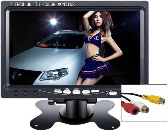 Alt view image 2 of 5 - 10.1" monitor 1024*600 2 AV Input for Car Reverse Rearview Camera CCTV mini lcd portable screen display small 7 inch Monitor pc