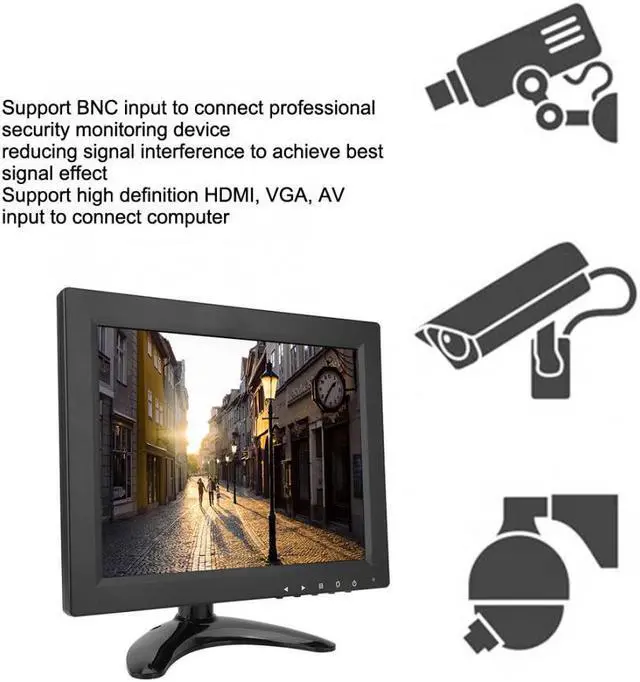 Alt view image 5 of 5 - 9.7 Inch 1024*768 IPS Soft HD LCD PC Computer CCTV Monitor Display /VGA /BNC /AV Input