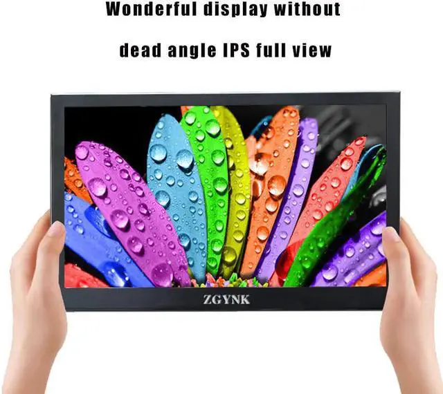 Alt view image 5 of 5 - 13.3 inch 2K HD Portable Monitor touch screen PC PS3 PS4 Xbo x360 1080P IPS LCD LED Display Monitor for Raspberry Pi