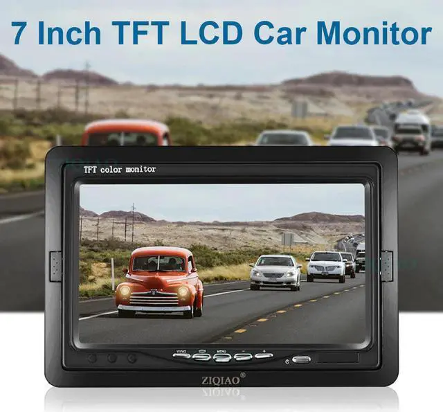 Alt view image 2 of 5 - 7 Inch Truck Bus Reverse Parking Monitor with IR Camera Monitor Display System Set