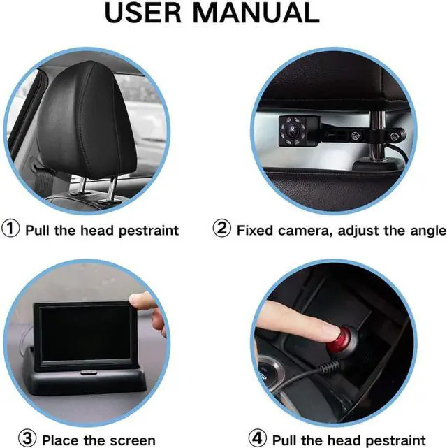 Alt view image 5 of 5 - Adjustable Baby Car Mirror Car Back Seat Safety View Rear Ward Facing Car Interior Baby Kids Monitor Reverse Safety Seats Mirror