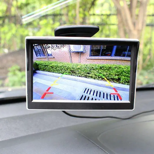 Alt view image 3 of 5 - 1 Pc Auto Car 5 inch LCD HD Screen Monitor Suction Cup Parking Camera Vehicle Car Rearview Reverse Backup Camera