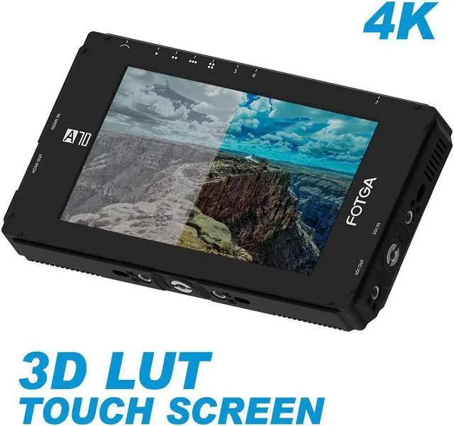 Main image of DP500IIIS A70TLS 7 Inch Touch Screen FHD IPS Video On-Camera Field Monitor,3D LUT, 3G SDI / 4K Input/Output,1920x1080