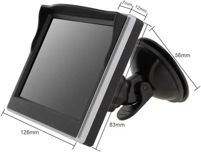 Alt view image 5 of 5 - 5.0 Inch Car Monitor TFT LCD 800*480 Digital Color Screen 2 Way Video Input For Rear View Backup Reverse Camera DVD VCD DC 12V