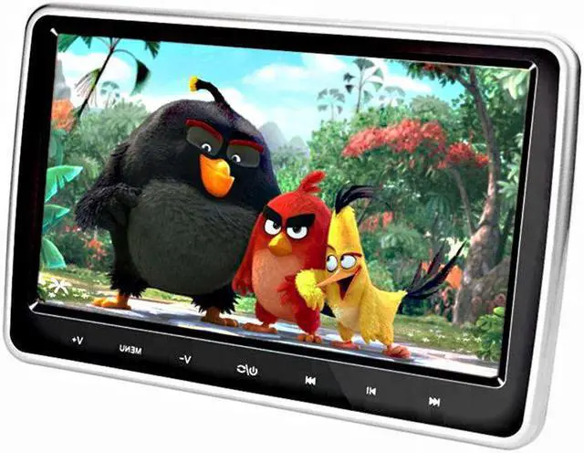 Alt view image 2 of 5 - 10.1 inch Car Headrest Monitor DVD Player Multimedia MP4 MP5 Video Player TFT HD LCD Touch Screen 1024x600 bluetooth/USB/FM 12V