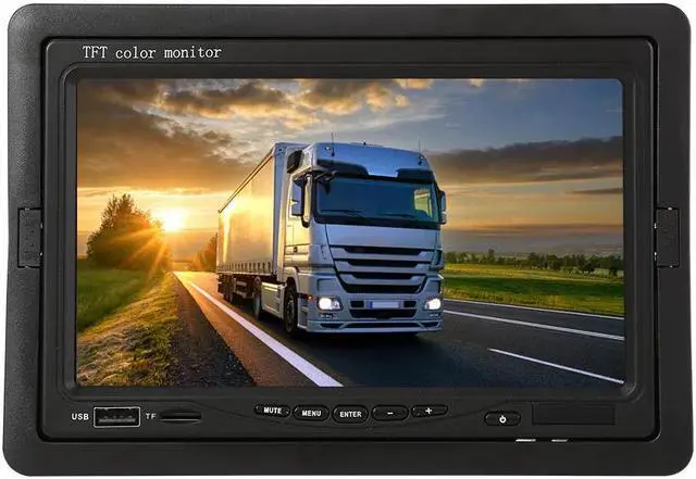 Alt view image 2 of 5 - Car Monitor Video Player 7 inch TFT LCD Screen for Reverse Rear View Camera DVD Car Vehicle Accessaries Supplies Parts