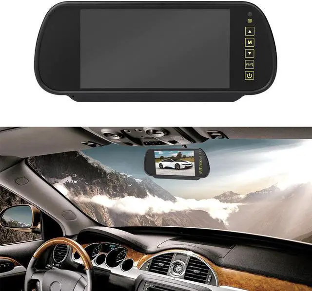 Alt view image 3 of 5 - 7 Inch TFT LCD Touch Screen Bluetooth Car MP5 Player FM Transmitter Reversing Backup Camera Car Rear View Parking Mirror Monitor