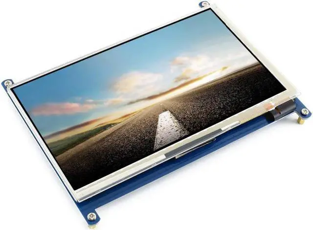 Alt view image 2 of 5 - 7"  LCD (C) Capacitive Touch Screen IPS Supports Raspberry Pi Zero/Zero W/Zero WH/2B/3B/3B+ Computer Monitor