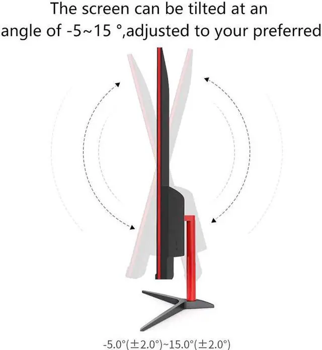 Alt view image 4 of 5 - 23.8 Inch 144 HZ Gaming Monitor 1920x1080P LCD Monitor IPS Monitor VGA/ Interface for PC PS4 Gaming Screen