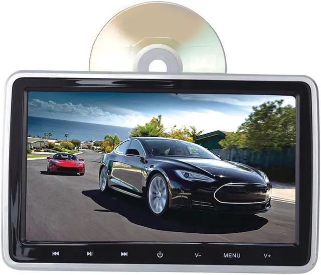 Alt view image 5 of 5 - 10.1 Inch Car Headrest Bluetooth FM Touch Key Remote Control DVD Player Monitor Car Headrest Touch Player Monitor Car Headrest