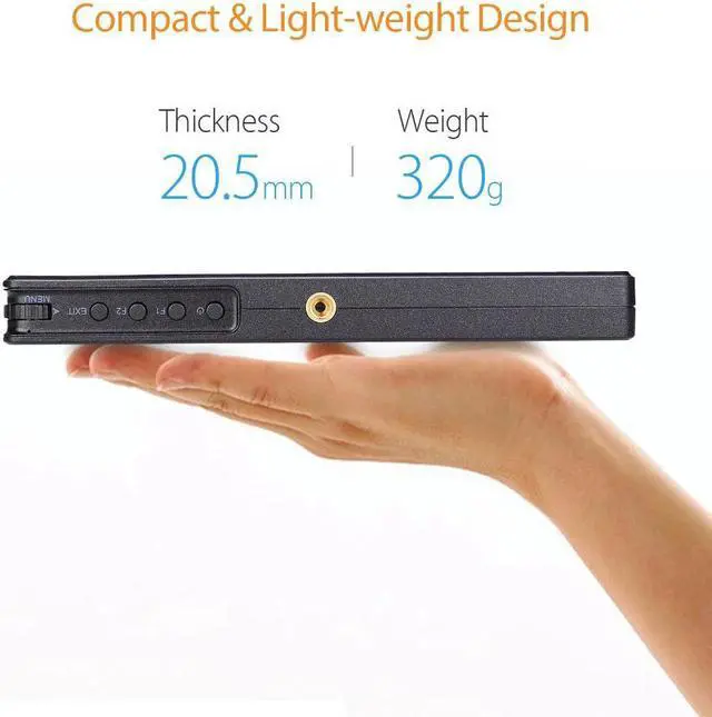 Alt view image 3 of 5 - A7s 4K Monitor 7 Inch HD IPS Screen 500cd/m2 Field Camera Monitor 4K Video for Nikon Canon Sony Fujifilm DSLR