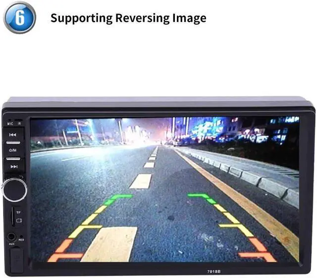 Alt view image 2 of 5 - shipping 2/3 Din MP5 Player 7 Inch LCD Touch Screen Auto FM Radio Video Player Music Audio With USB Support Rear Camera new