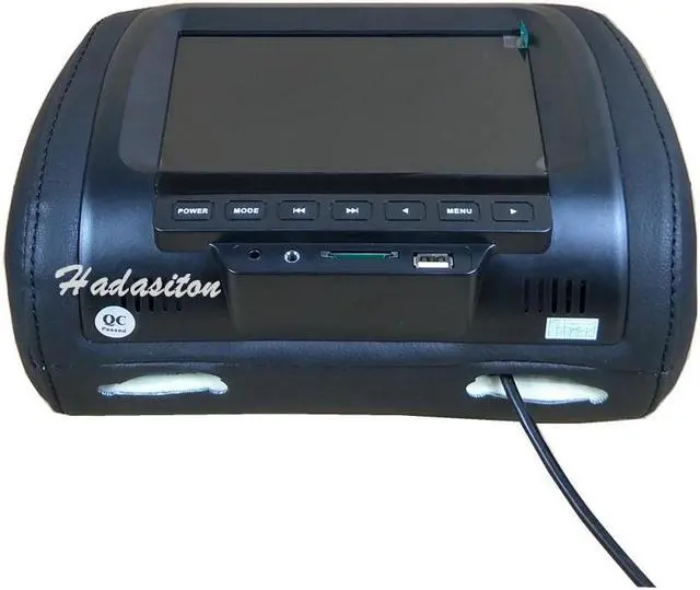 Alt view image 5 of 5 - 7" Car headrest monitor Pillow MP4/MP5 player support AV/USB/SD/FM/Speaker/Headphone