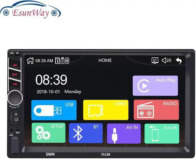 Main image of Android AUTO 2 din car radio Touch Screen Player mirror link MP5 SD/FM/USB/AUX/Bluetooth 7" HD Car Audio 2DIN
