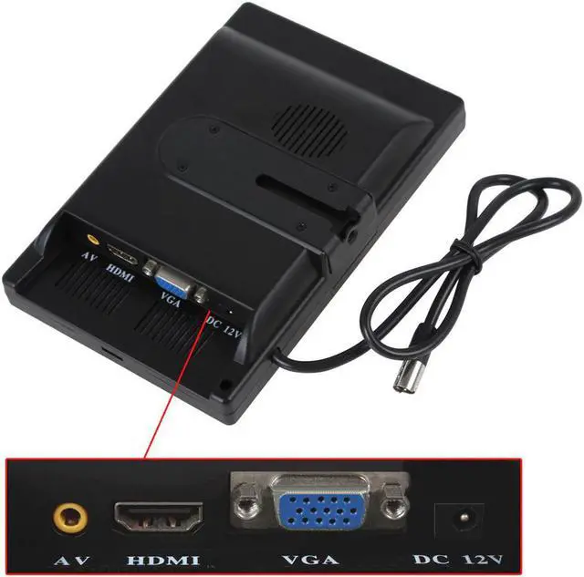 Alt view image 5 of 5 - 7" LCD Monitors HD LCD Mini Computer & TV Display CCTV Security Surveillance Screen With  / VGA / Video / Audio Input