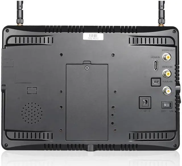 Alt view image 3 of 5 - FPV1032 10.1 Inch IPS FPV Monitor with Built-in Battery Dual 5.8G 32CH Diversity Receiver 1024x600 Wireless Monitors