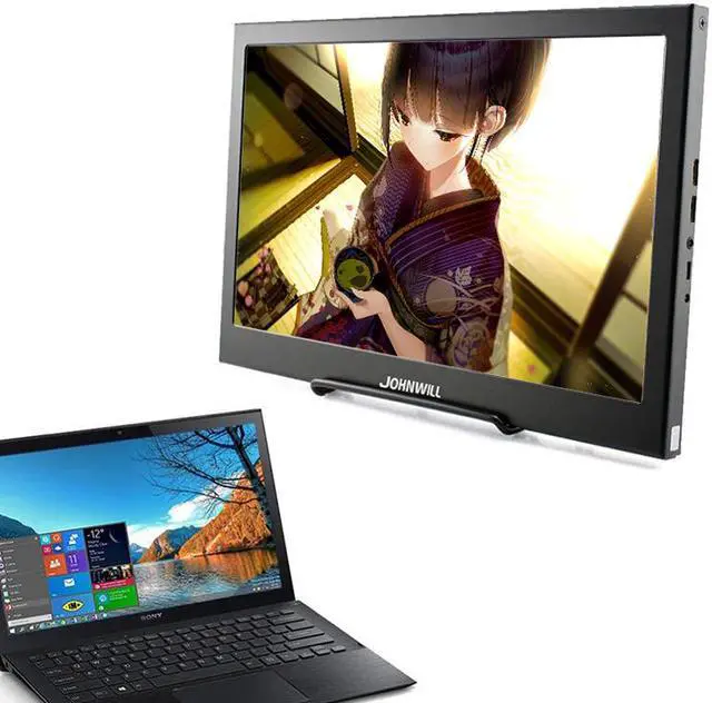 Alt view image 5 of 5 - 13.3 inch touch Portable monitor for computer 1080P monitor IPS 2K gaming monitor for Raspberry Pi PS4 Xbox360 switch