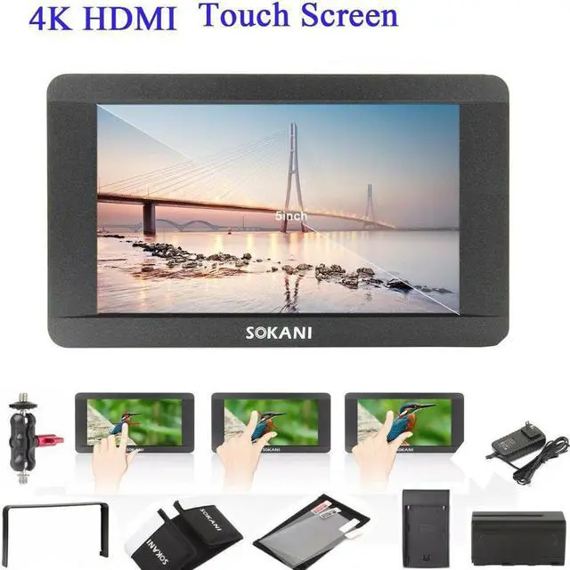Main image of SK-5 5'' 4K  Camera Monitor 1920 x 1080 Touch Scre-Camera LCD Field for Canon Sony Nikon Panasonic Video Studio