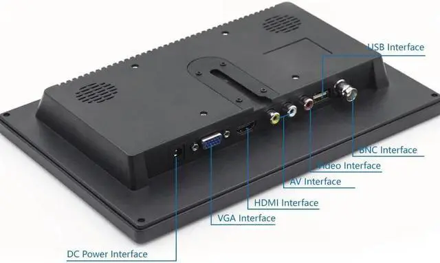 Alt view image 4 of 5 - Touch screen 10.1" monitor 1920*1200 LCD with BNC/AV/VGA/MI/USB/Speaker industrial Capacitive LCD display for raspberry pi