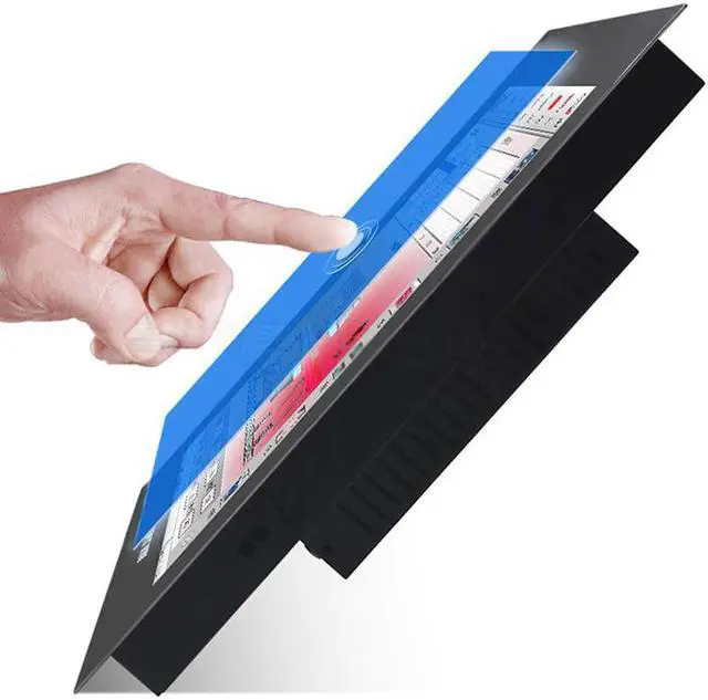 Alt view image 5 of 5 - 10/12/15/17/19/21.5 inch Vesa/Desktop/wall mount 12V/24V DC industrial touch screen lcd monitor