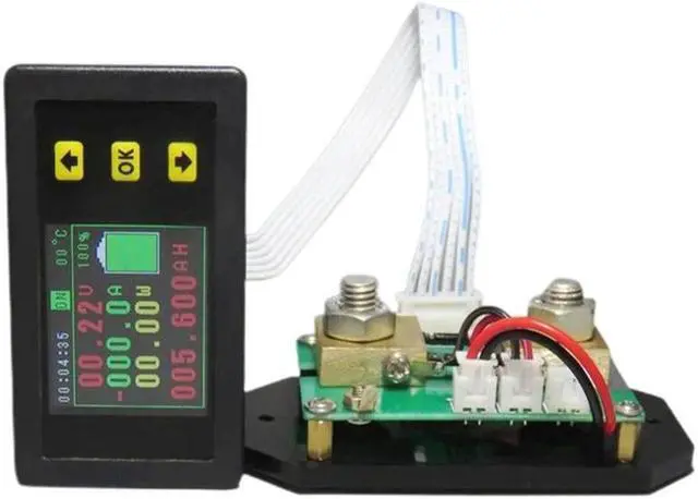 Main image of Display Multi-function Combo Meter Voltage Current KWh Watt Meter 1.8 inch Battery Capacity Power Monitoring