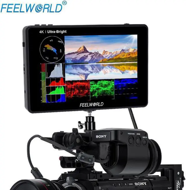 Alt view image 5 of 5 - LUT7S 7 Inch 4K Monitor 3D LUT Touch Screen Waveform 3G-SDI DSLR Camera Field Monitor 1920X1200 for Canon Nikon Sony