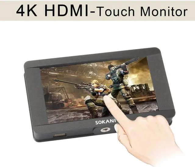 Alt view image 5 of 5 - SK-5 5'' 4K  Camera Monitor 1920 x 1080 Touch Scre-Camera LCD Field for Canon Sony Nikon Panasonic Video Studio