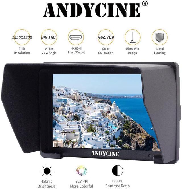 Alt view image 3 of 5 - 7 inch Camera Field DSLR Monitor Small Full HD 4K 1920x1200 IPS Video for Sony Nikon Canon