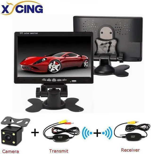 Main image of Universal 7'' 800*480 Color TFT LCD Car Monitor Display Wired Cameras Reverse Camera Parking System for Car Rear view Monitors